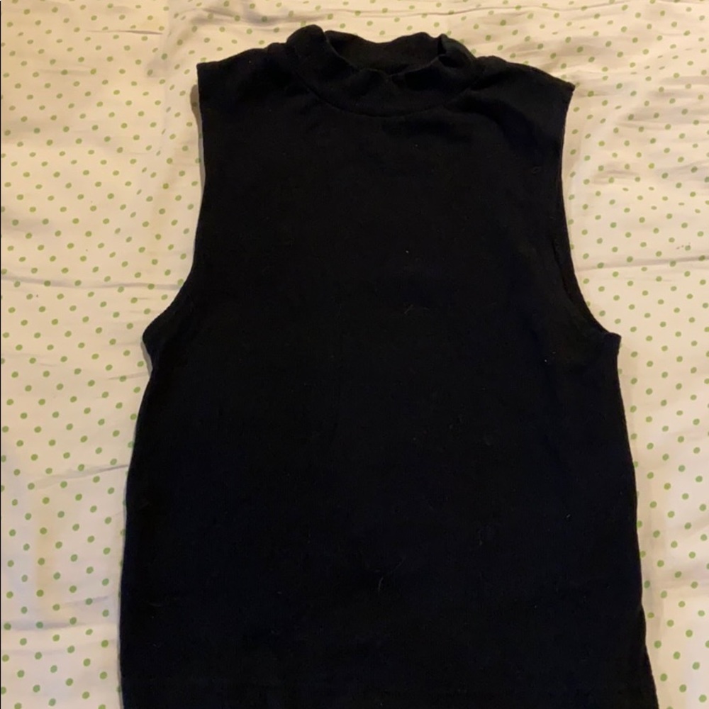Topshop Mock Neck Crop